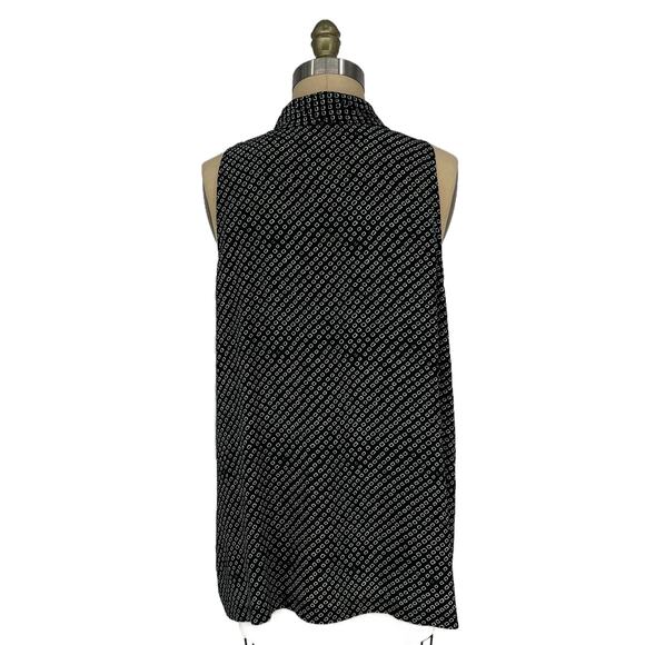 Theory x Neiman Marcus Silk Scarf Halter Top Navy Box Tile Print size Large - Picture 4 of 13